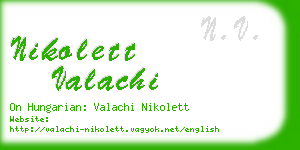 nikolett valachi business card